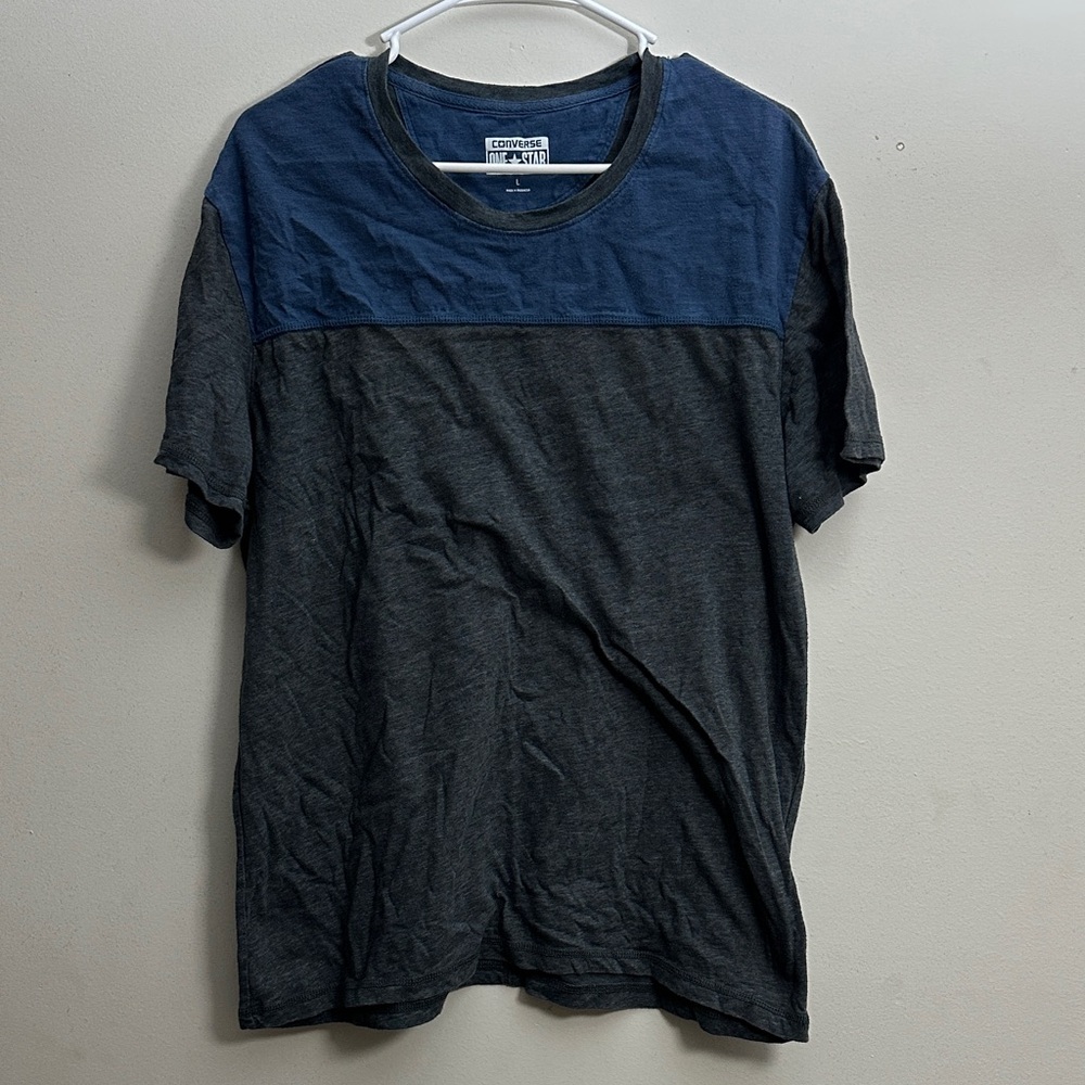 Converse Blue and Gray Short Sleeve Tee